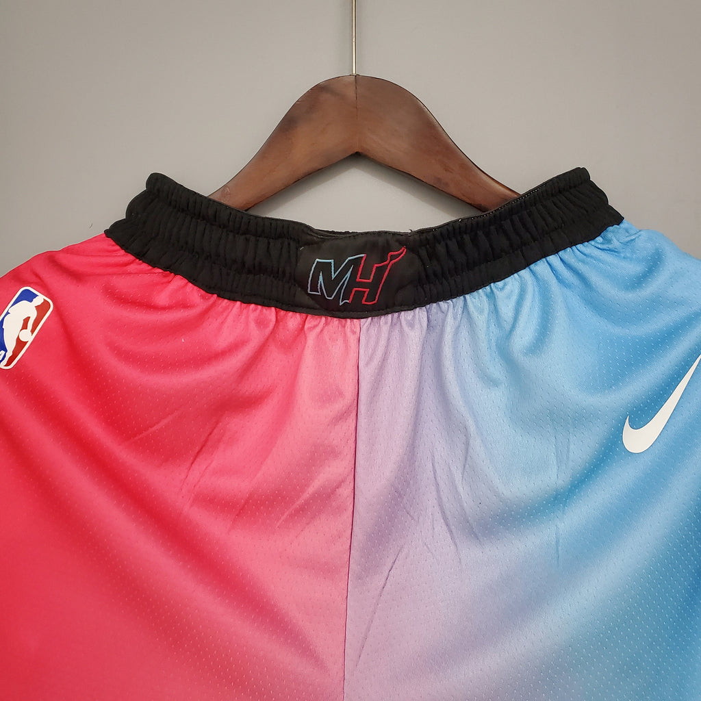 Miami Heat Shorts City Edition Pink Blue