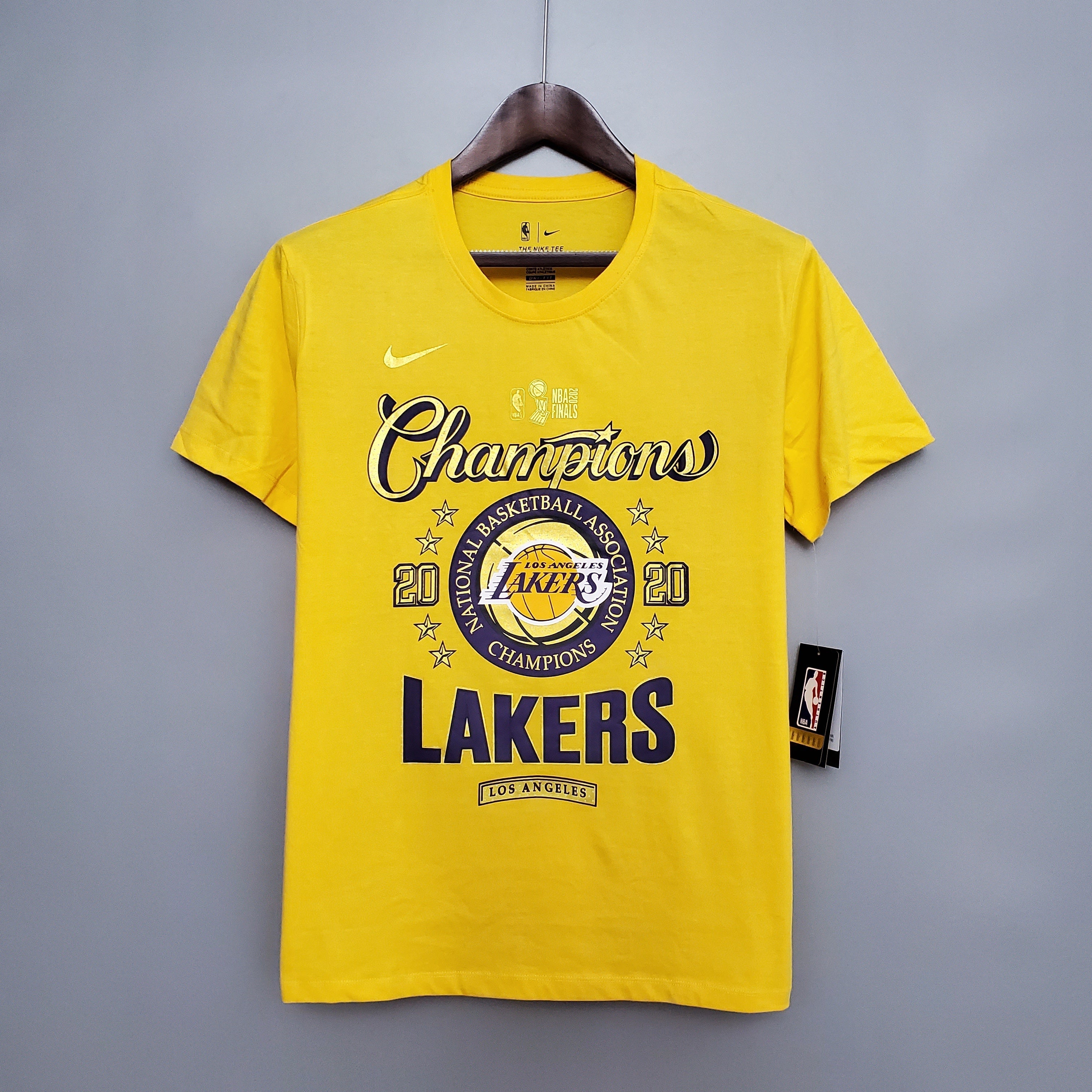Lakers championship shirt black, white, yellow, purple