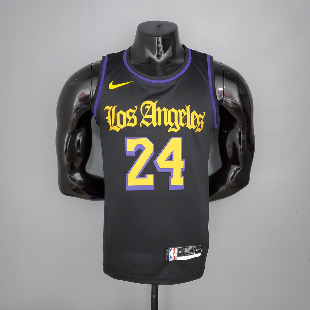 Camiseta Los Angeles Lakers Black Latin