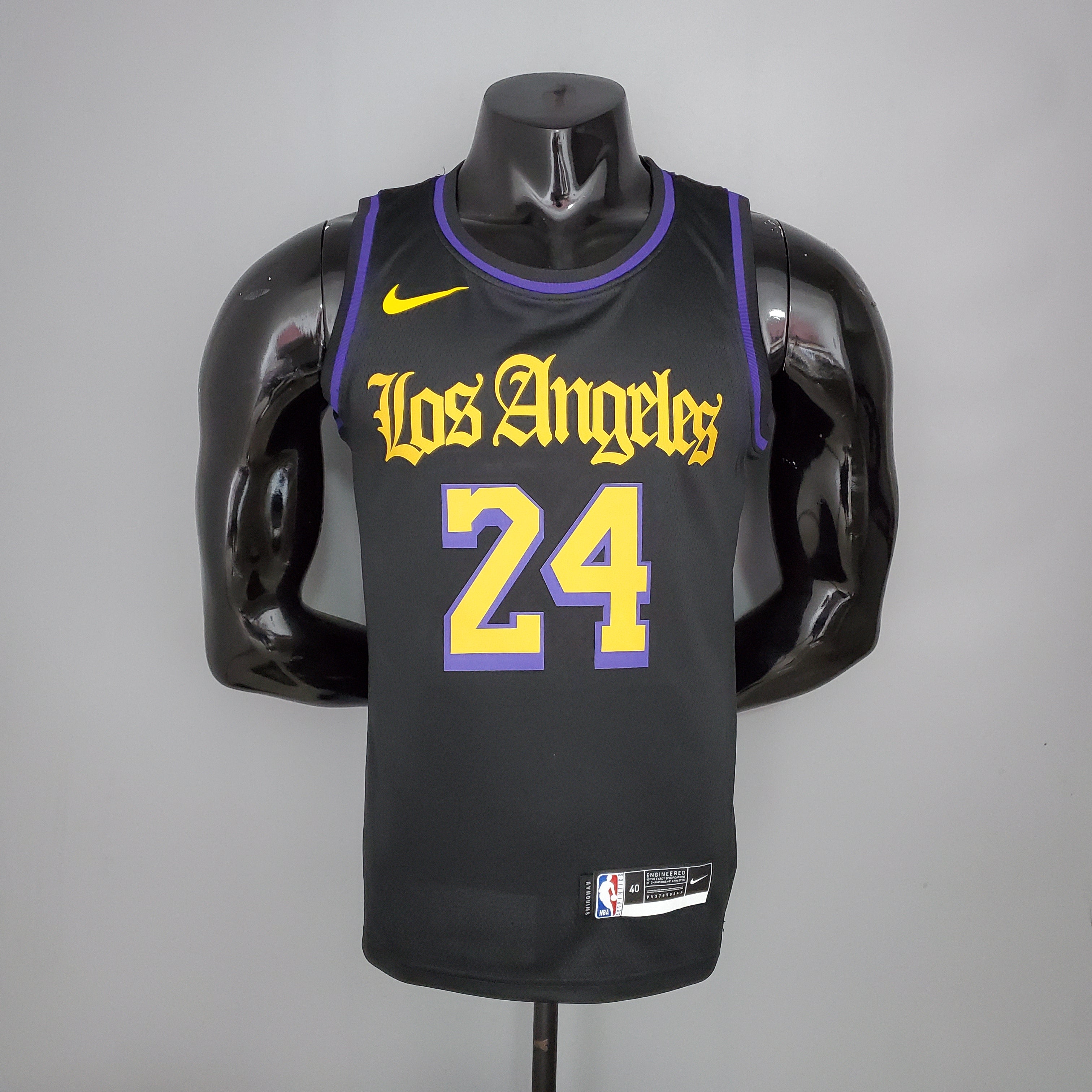 Camiseta Los Angeles Lakers Black Latin