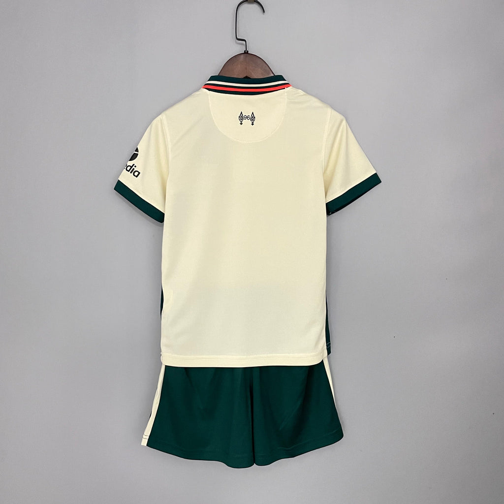 Liverpool 2021/22 Segunda equipación (Mini conjunto)
