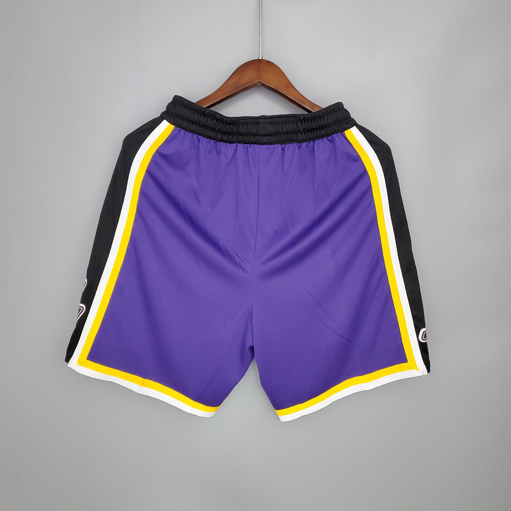 Lakers Purple Black Side Shorts
