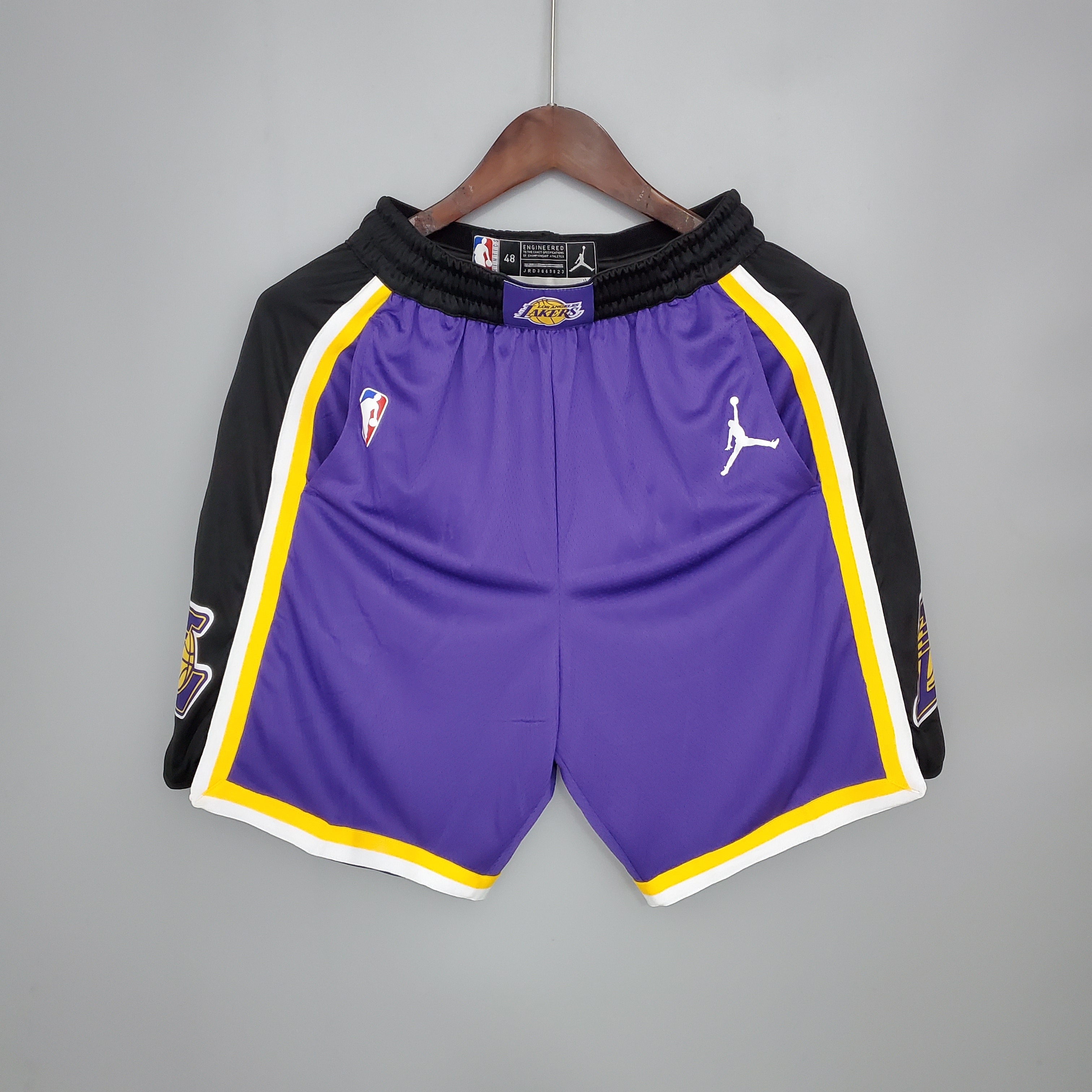 Lakers Purple Black Side Shorts