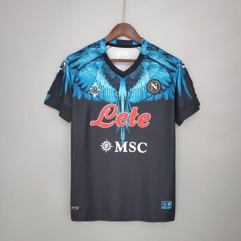 Napoli 2021/22 (black-blue Kappa × Marcelo Burlon)