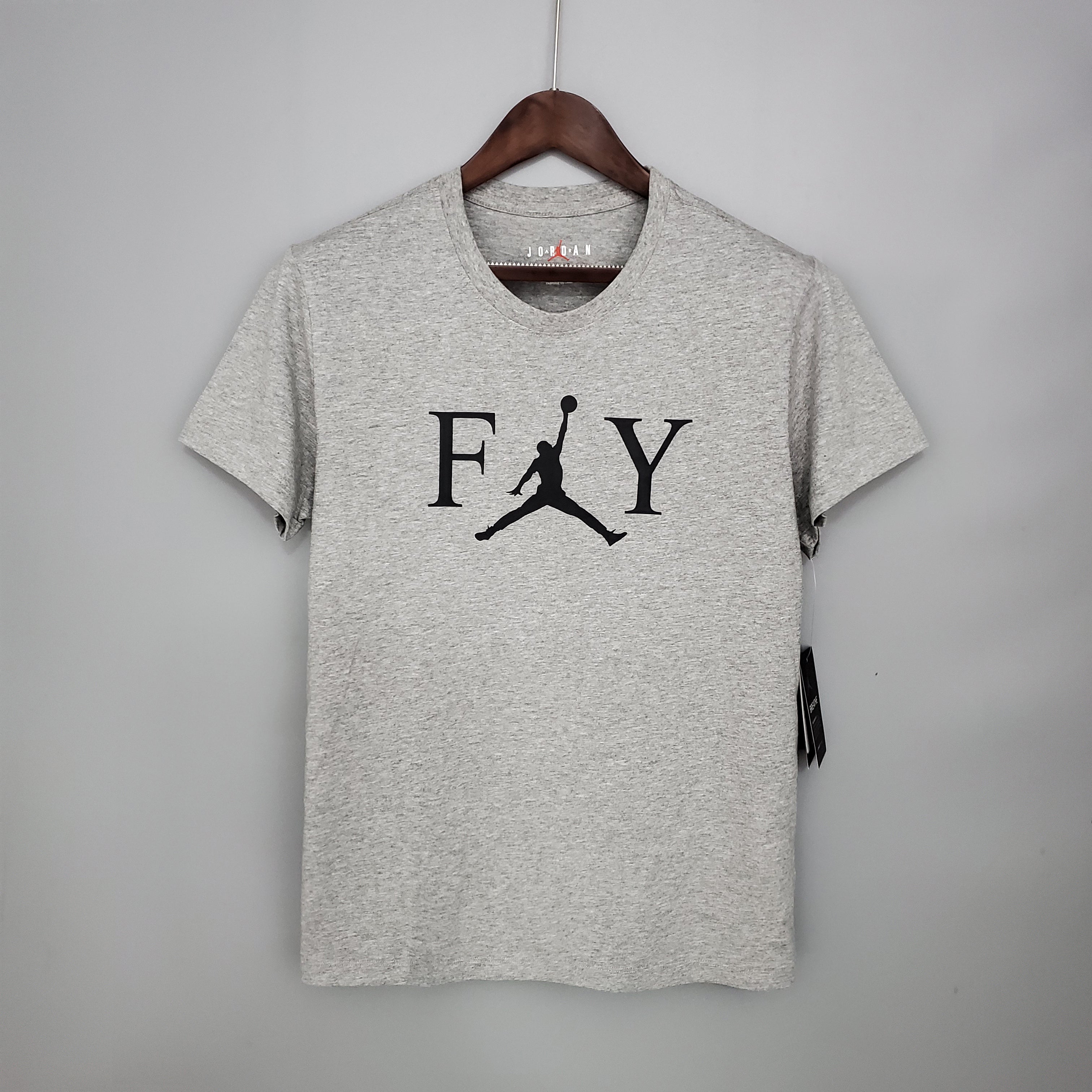 Camiseta Mangas Cortas Jordan Gris