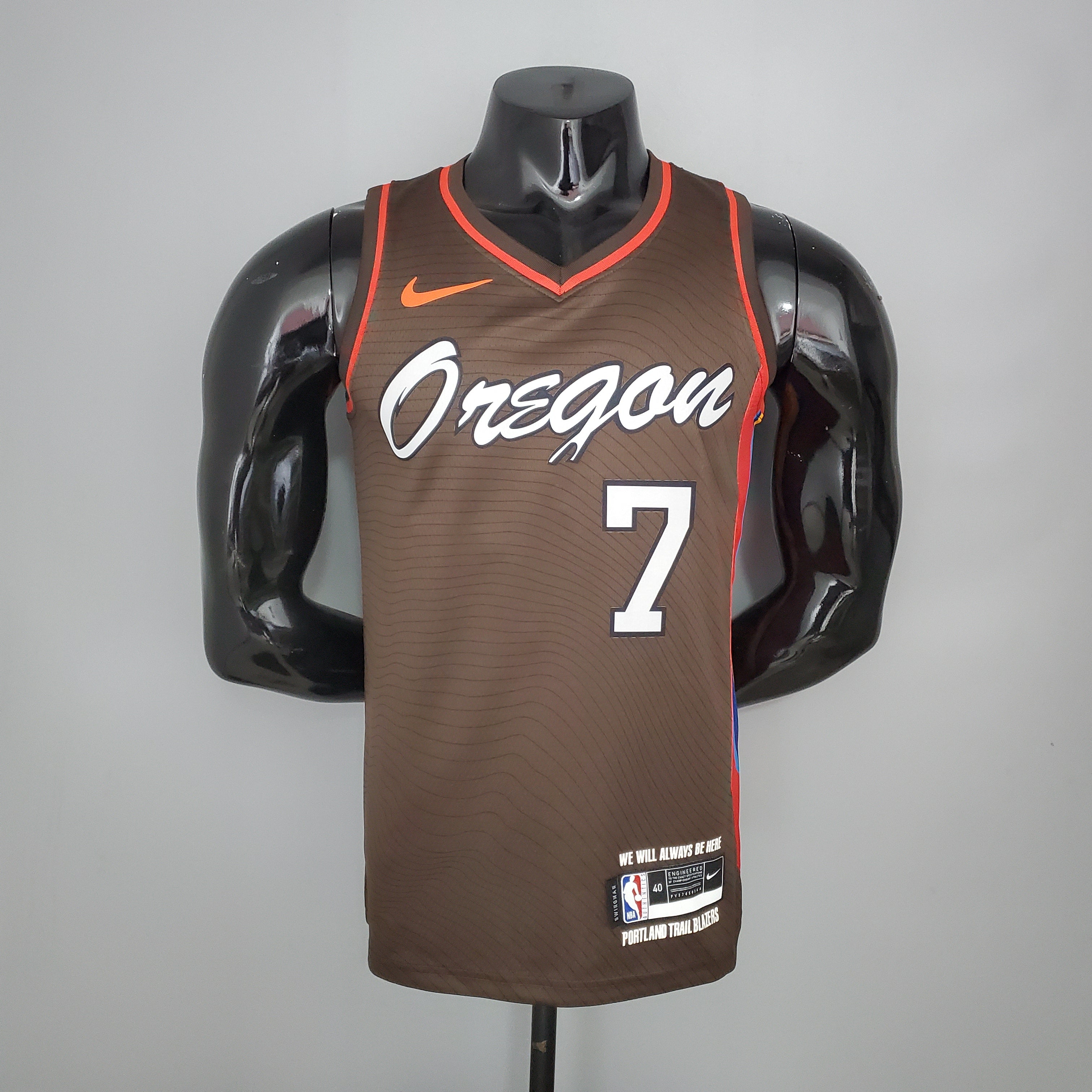 Camiseta Trail Blazers City Edition Brown