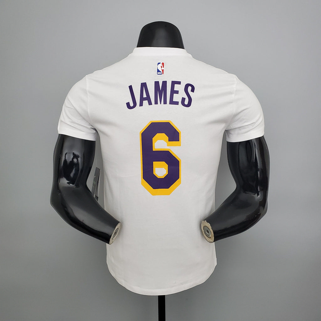 Camiseta Mangas Cortas Lebron Blanca