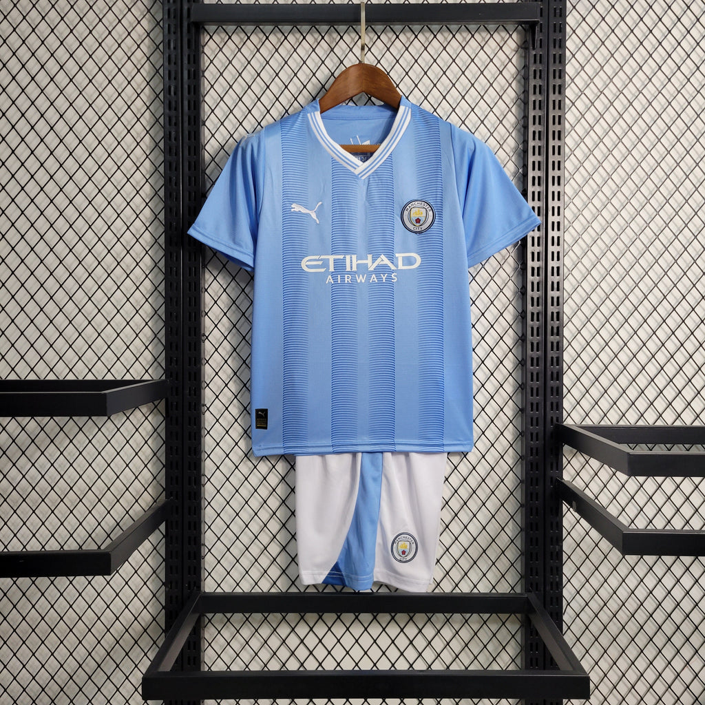 Manchester City 2023/24 Primera equipacion (Mini Conjunto)