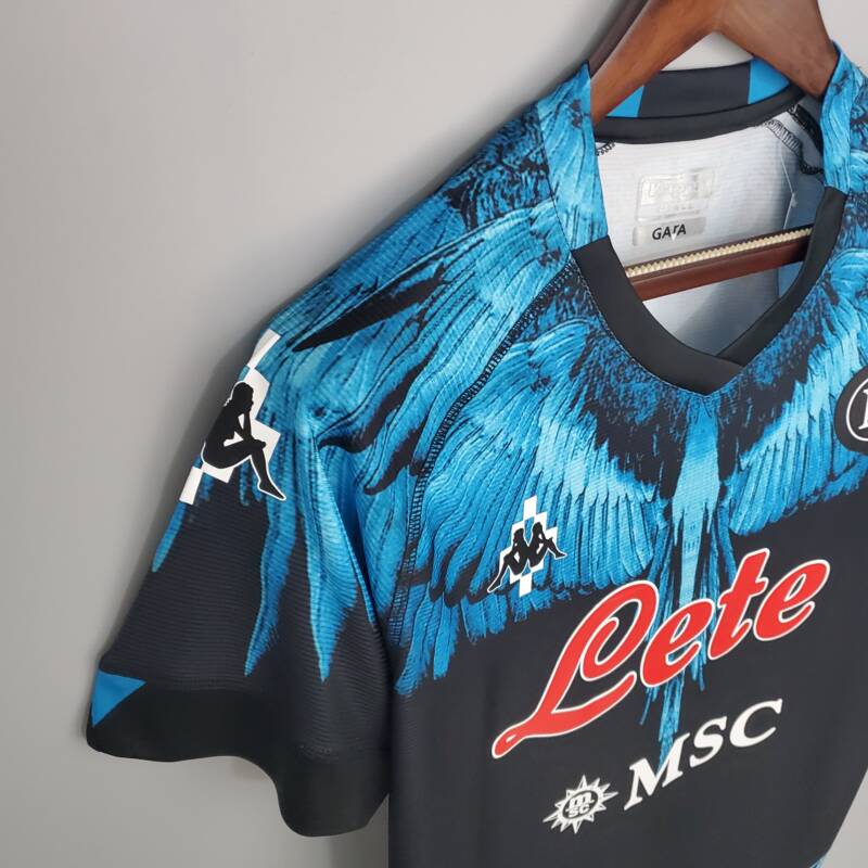 Napoli 2021/22 (black-blue Kappa × Marcelo Burlon)