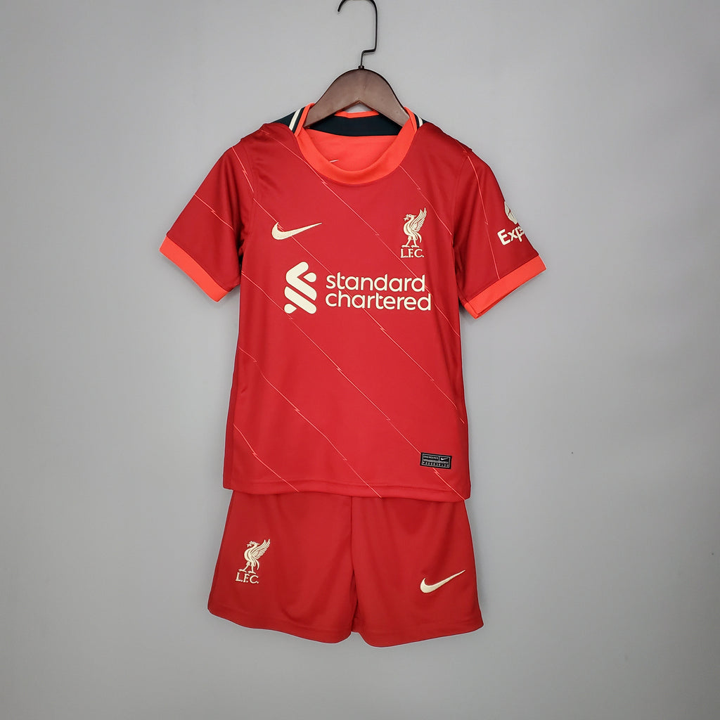 Liverpool 2021/22 Primera equipación (Mini conjunto)