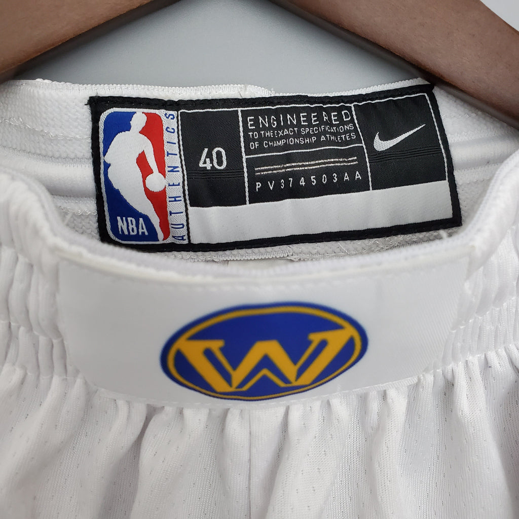 Warriors White Shorts