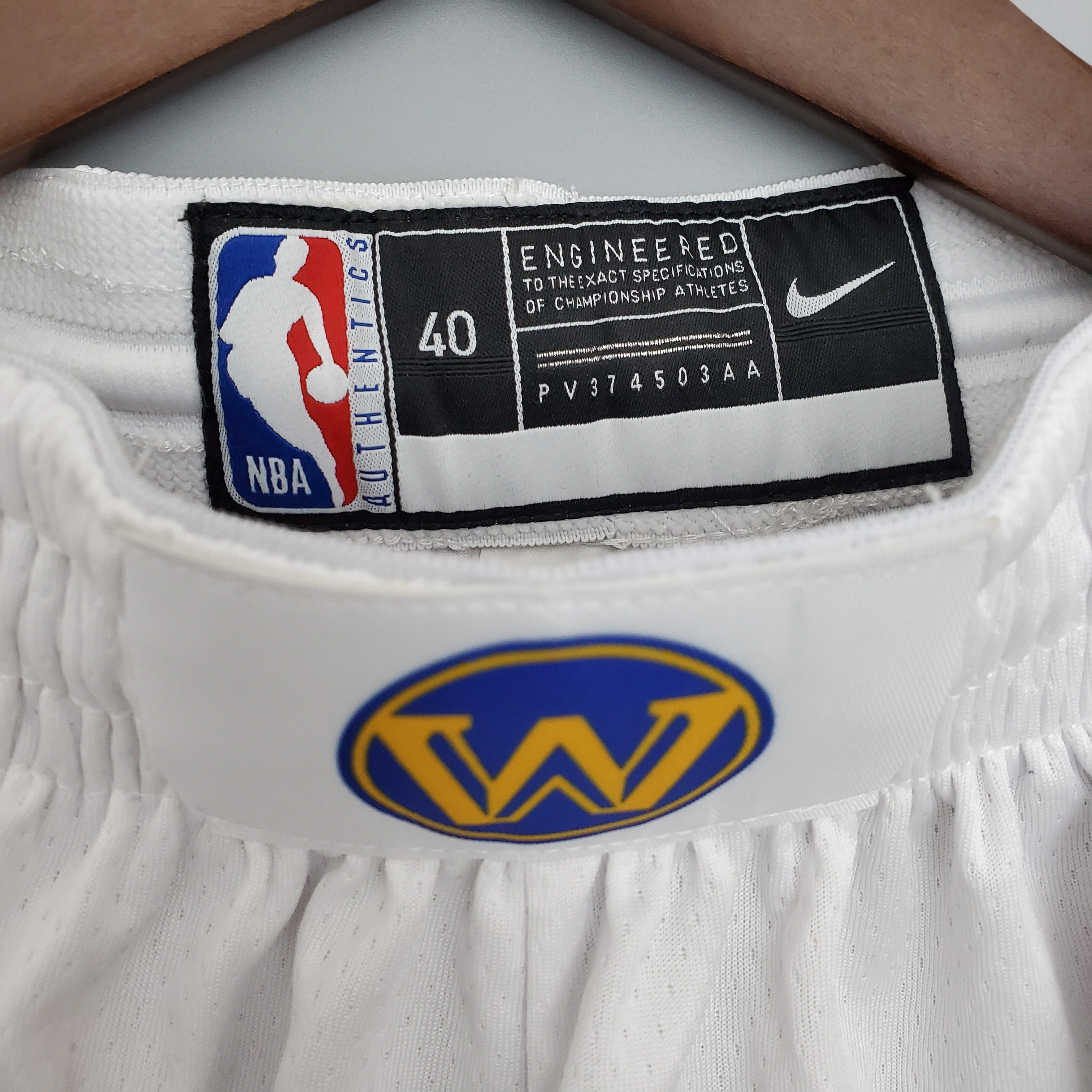 Warriors White Shorts