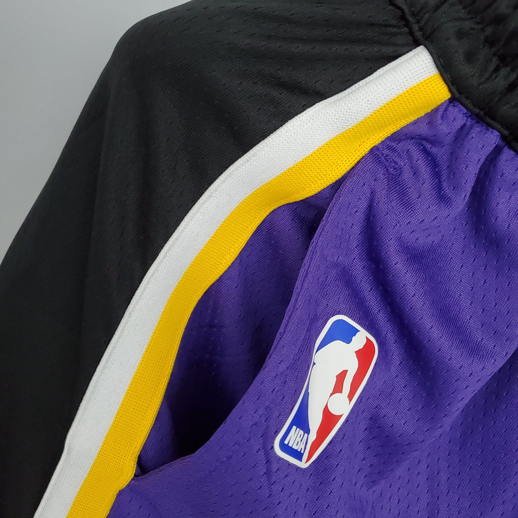 Lakers Purple Black Side Shorts
