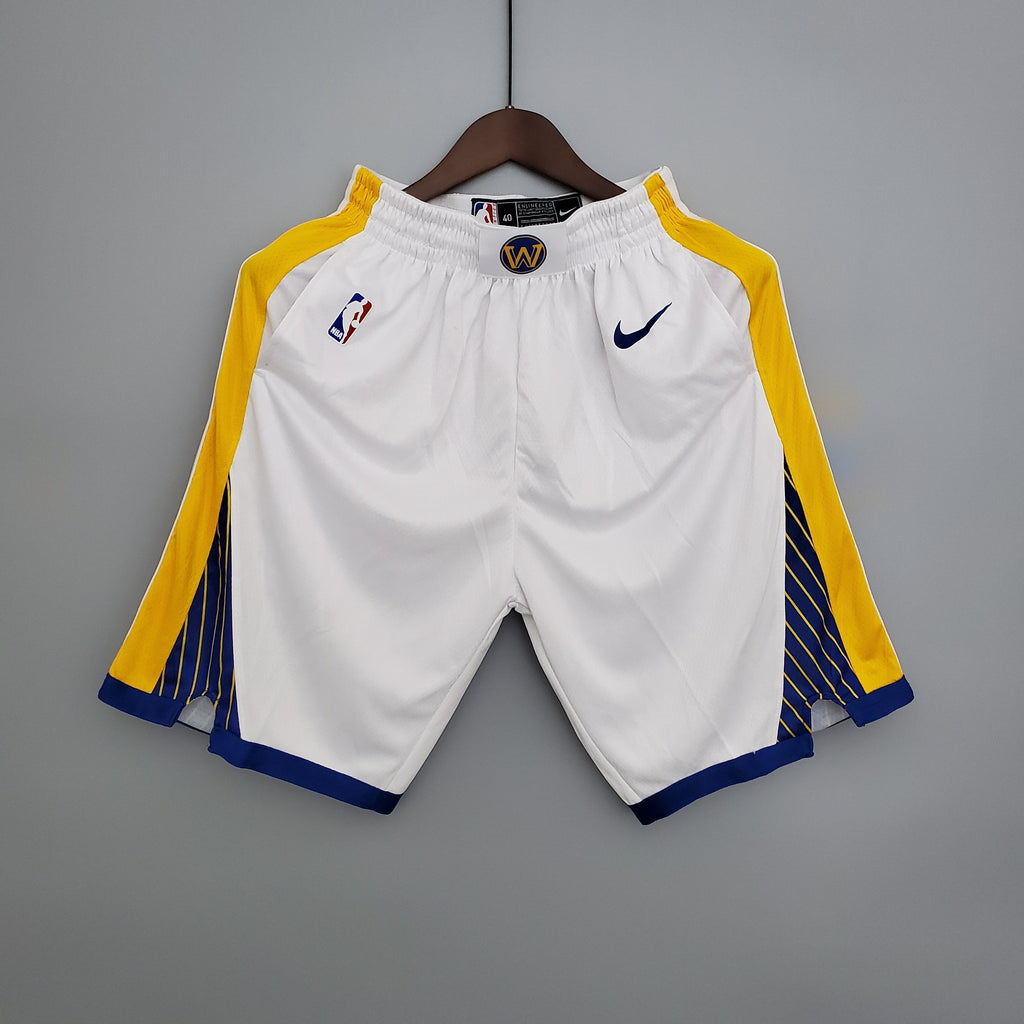 Warriors White Shorts
