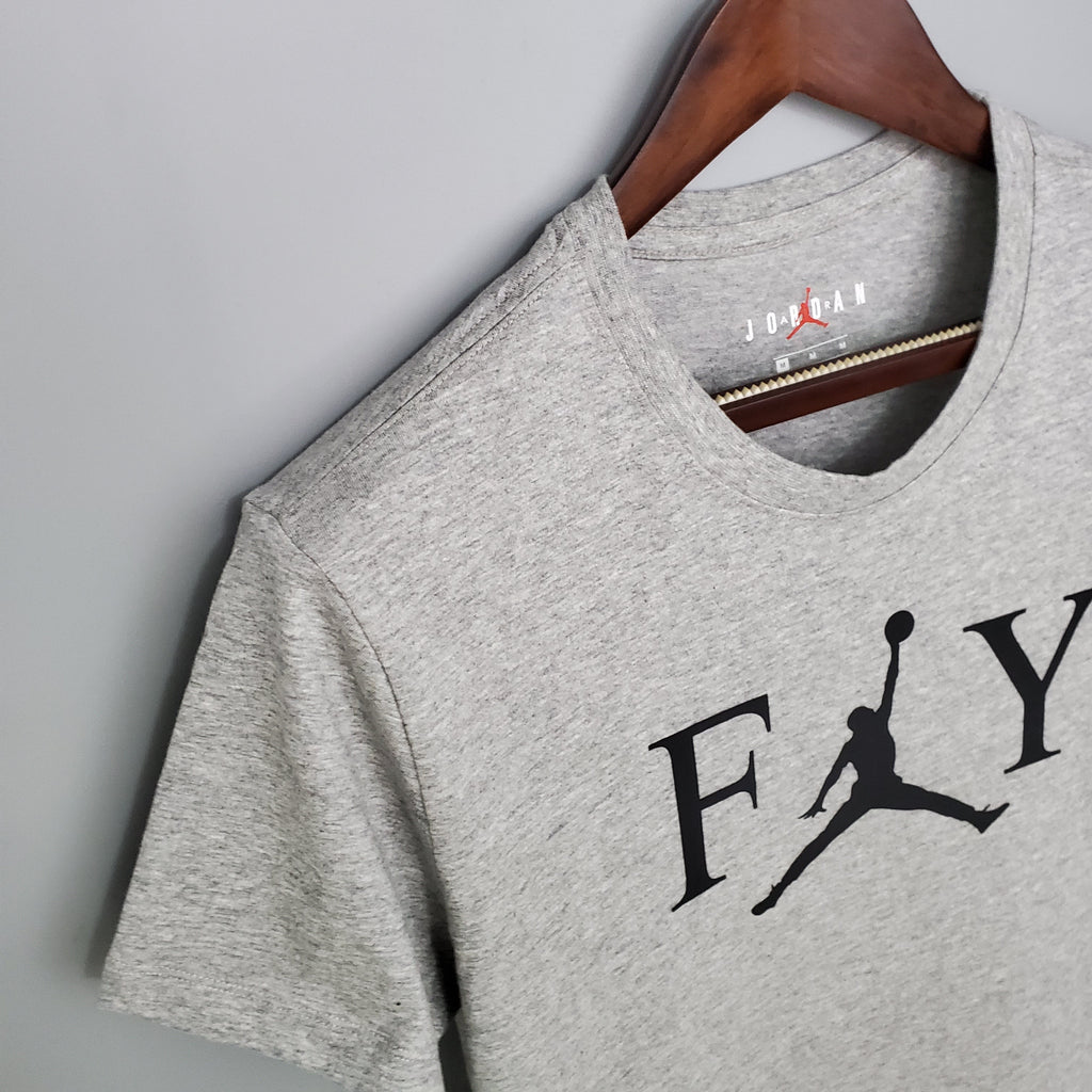 Camiseta Mangas Cortas Jordan Gris