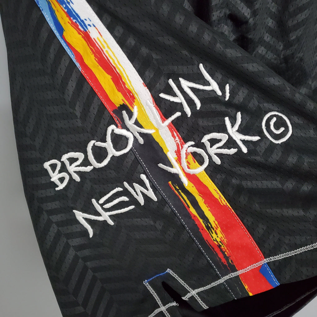 Brooklyn Nets Shorts City Edition Black