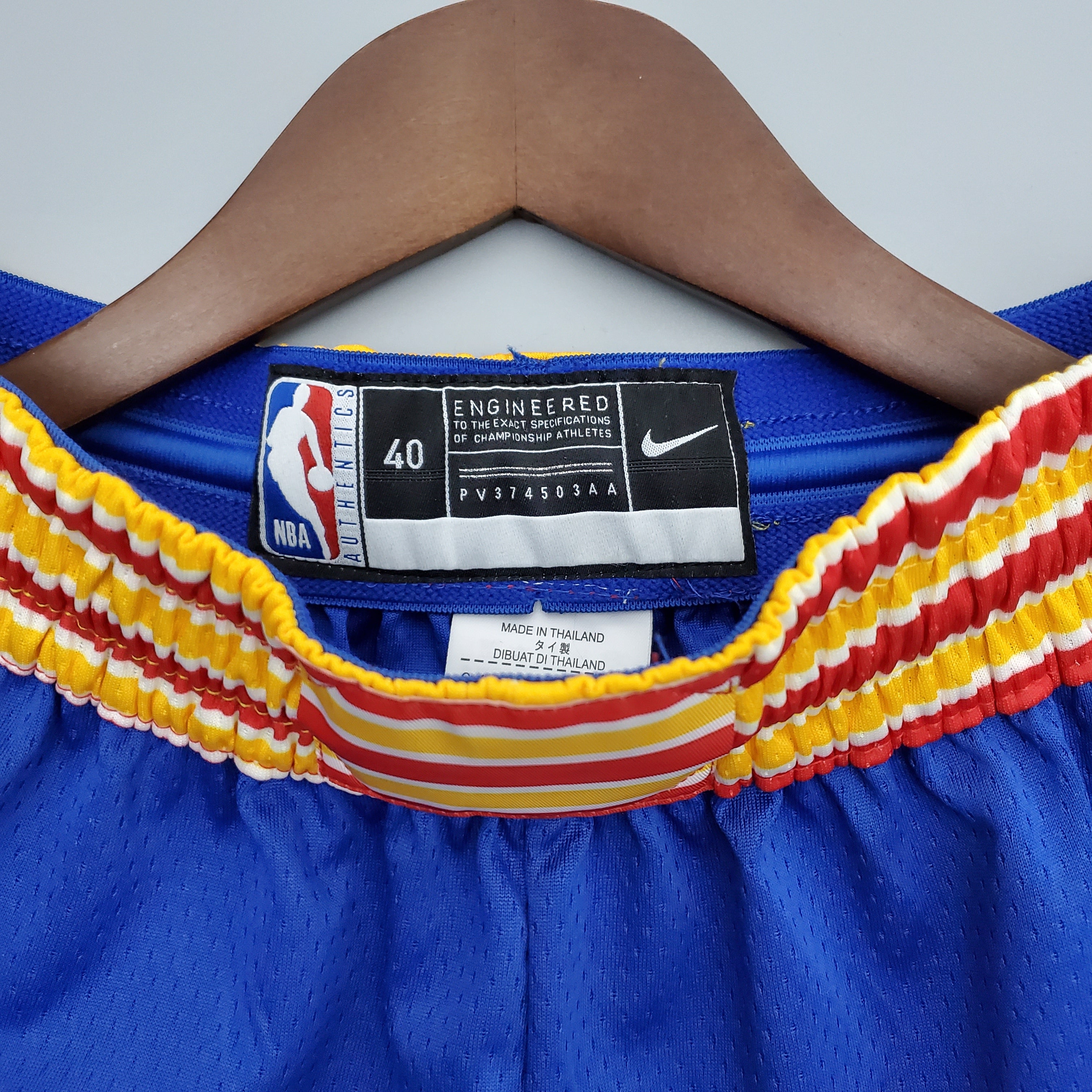 Warriors Retro Shorts Blue